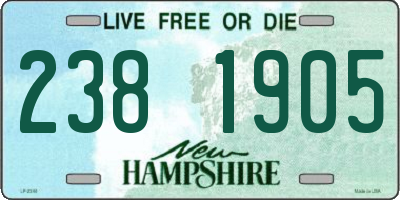 NH license plate 2381905