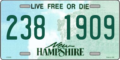 NH license plate 2381909