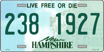 NH license plate 2381927