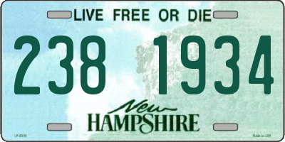 NH license plate 2381934