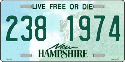 NH license plate 2381974