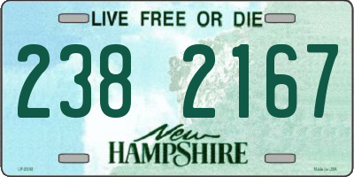 NH license plate 2382167