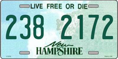 NH license plate 2382172