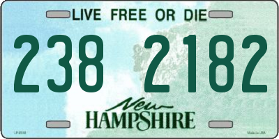 NH license plate 2382182