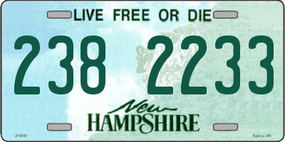 NH license plate 2382233