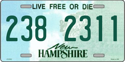 NH license plate 2382311