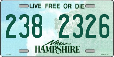 NH license plate 2382326