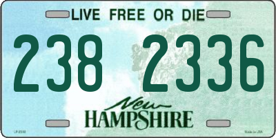 NH license plate 2382336