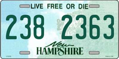 NH license plate 2382363