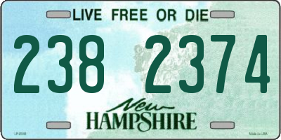 NH license plate 2382374