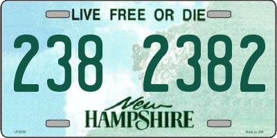 NH license plate 2382382