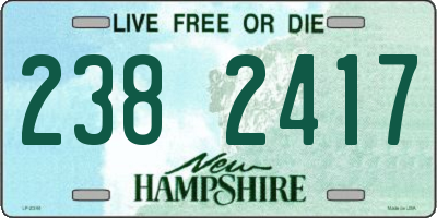 NH license plate 2382417