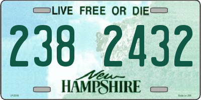 NH license plate 2382432