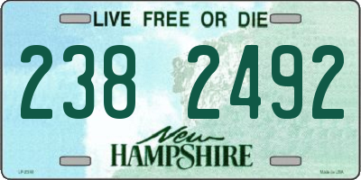 NH license plate 2382492