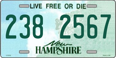 NH license plate 2382567