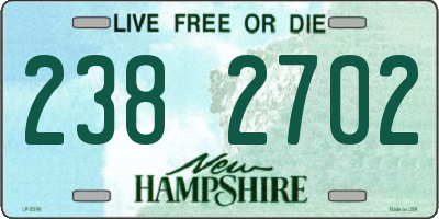NH license plate 2382702