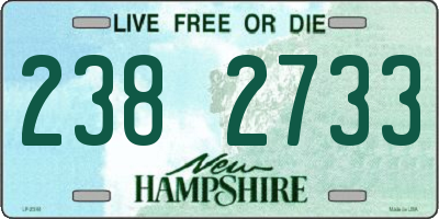 NH license plate 2382733