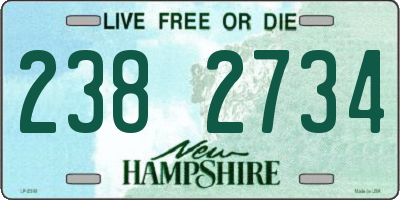 NH license plate 2382734