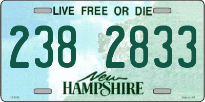 NH license plate 2382833