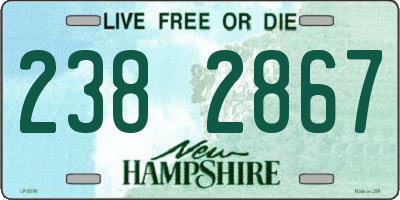 NH license plate 2382867