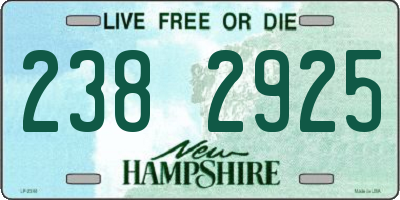NH license plate 2382925