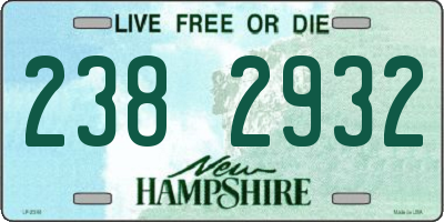 NH license plate 2382932