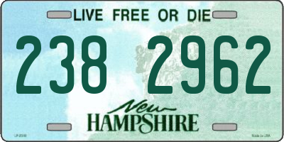 NH license plate 2382962