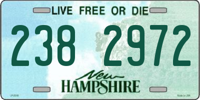 NH license plate 2382972