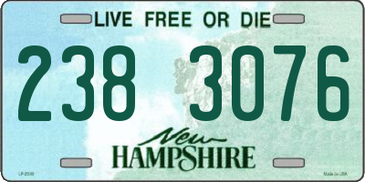 NH license plate 2383076