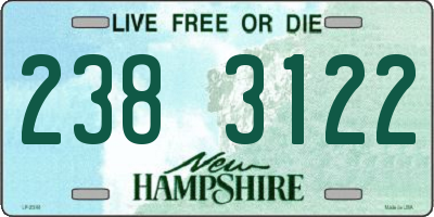 NH license plate 2383122