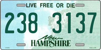 NH license plate 2383137