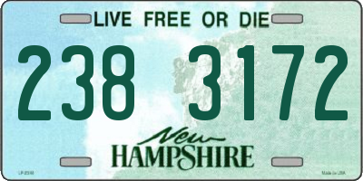 NH license plate 2383172