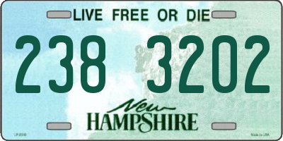 NH license plate 2383202