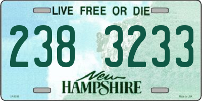 NH license plate 2383233