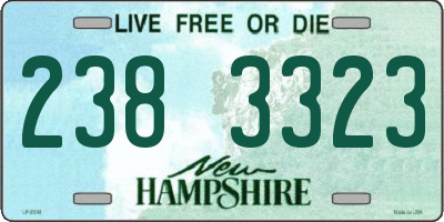 NH license plate 2383323