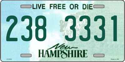 NH license plate 2383331