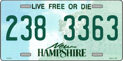 NH license plate 2383363