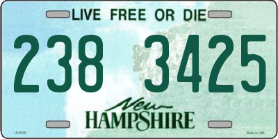 NH license plate 2383425