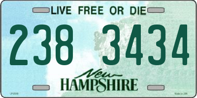 NH license plate 2383434