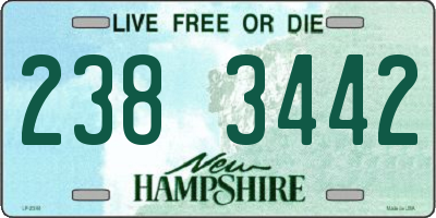 NH license plate 2383442