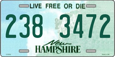 NH license plate 2383472