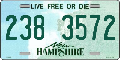 NH license plate 2383572