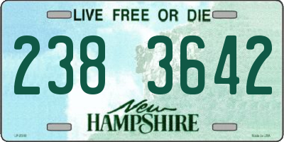 NH license plate 2383642