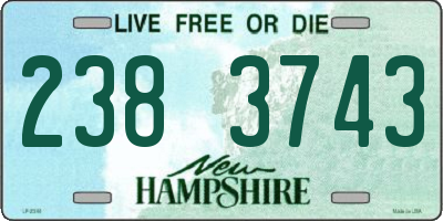 NH license plate 2383743