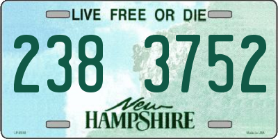 NH license plate 2383752