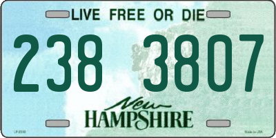 NH license plate 2383807
