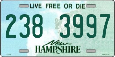 NH license plate 2383997