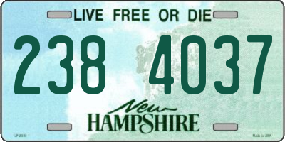NH license plate 2384037
