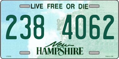 NH license plate 2384062