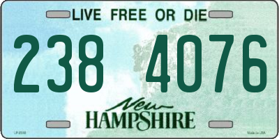 NH license plate 2384076